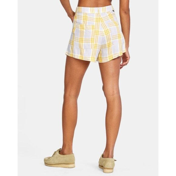 RVCA Women's Downer Woven Short Size 30 In Lavender - Picture 3 of 14